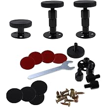 4PCS Adjustable Threaded Bed Frame Anti-Shake Tool, 1.18"-3.2" Headboard Stoppers Telescopic Support Stabilizer for Wall Bed Cabinet Sofa Table Furniture 30-82mm
