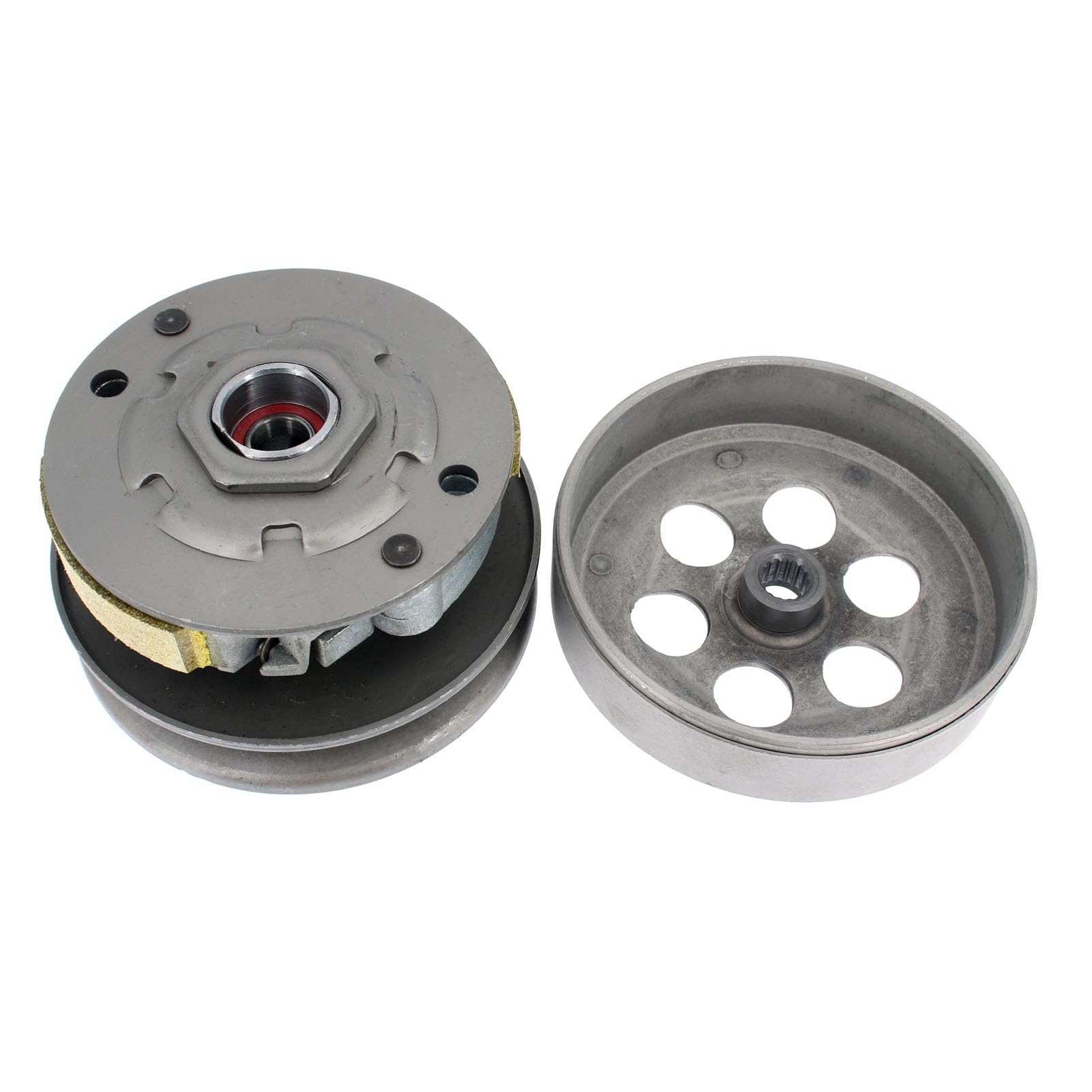Conjunto De Embrague con Campana para Ciclomotor para Jog, 49cc, 50cc, 1PE40QMB, 1E40QMA, para Motor para Minarelli 2 Tiempos, Pastillas