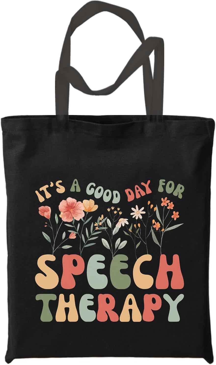 Chicimln Speech Therapist Therapy Tote Bag,SLP Gifts for Women,Speech Language Pathologist Gifts,Reusable Shopping Bags