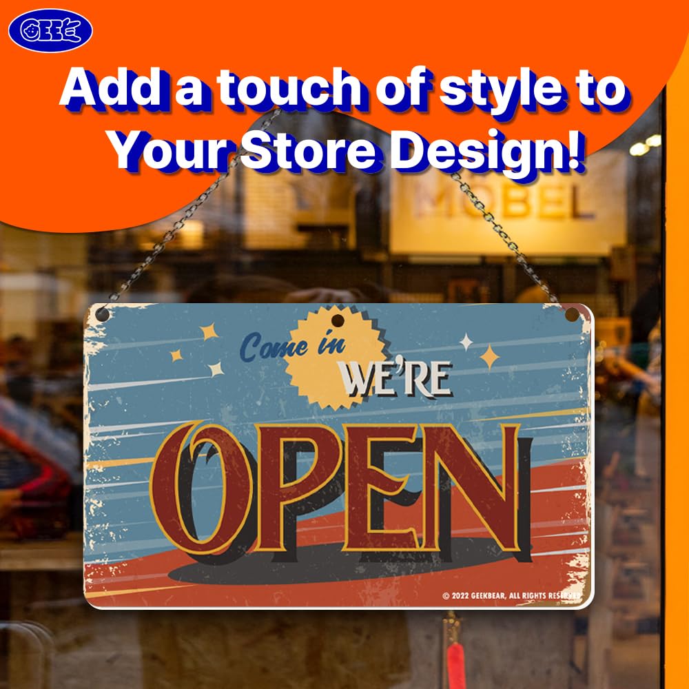 GEEKBEAR Open Closed Sign (08. Day & Night) – All in One Package/Double ...