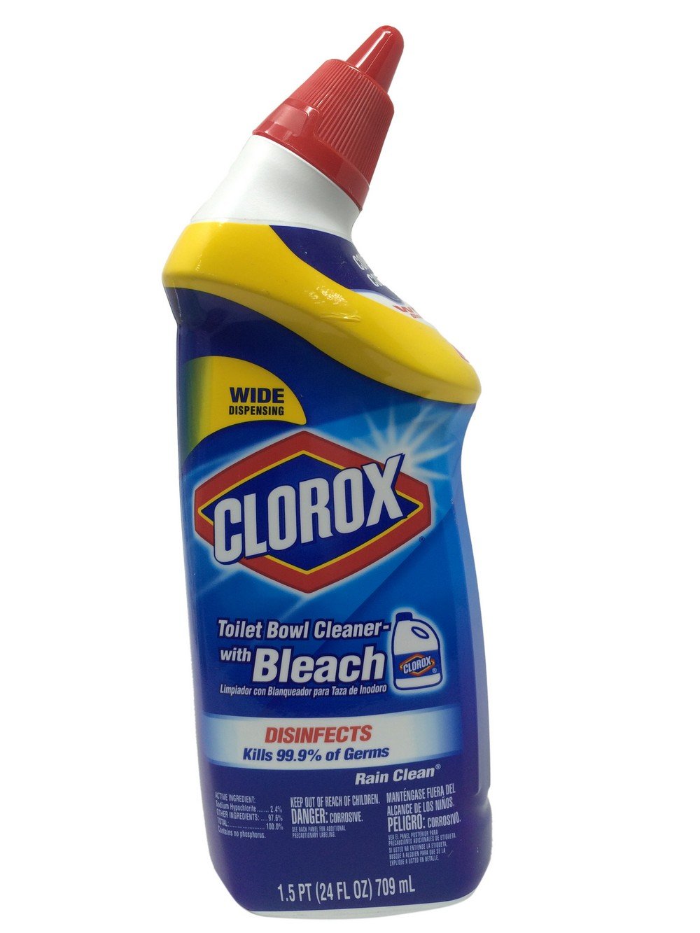 Clorox Toilet Bowl Cleaner - Bleach, 709ml Bottle