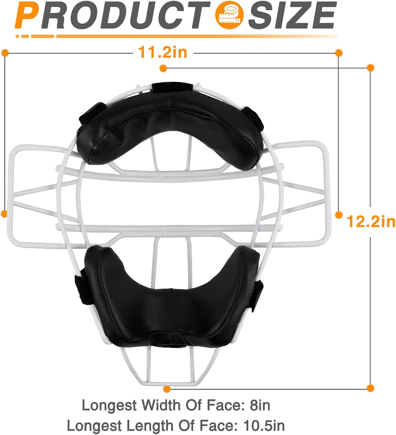 Baseball Catcher Mask Catchers Mask Umpire Gear Full Face Protective Mask for Baseball Softball Training Lightweight Secure Fit for Teens 13 Plus and Adults