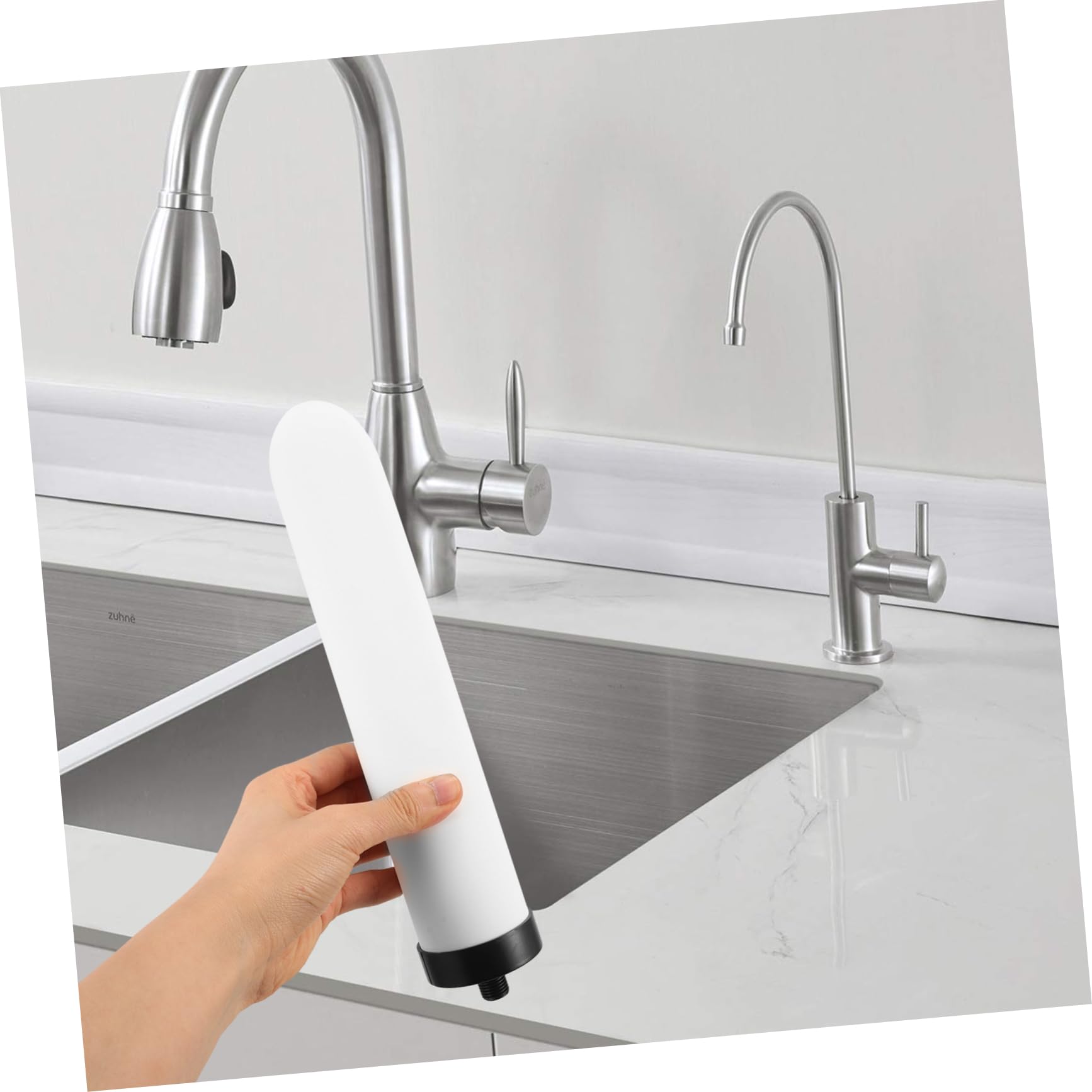 DOITOOL Filtros de Agua de Cerámica Repuesto Sistema de Filtración Práctico para Encimera, Elemento Filtrante de Alta Eficiencia para Agua Potable, 2 Unidades para Uso Doméstico