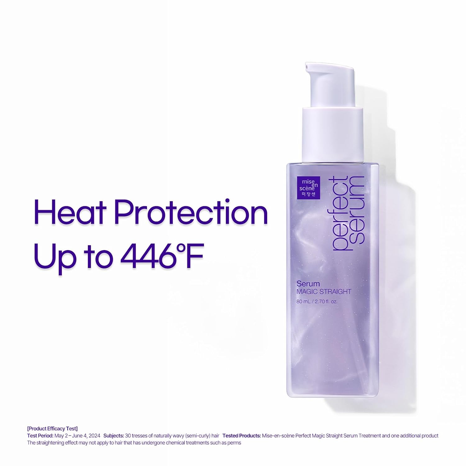 Mise En Scene Perfect Serum Magic Straight - Hair Taming Oil for Frizzy | Heat Protectant | Straightening Fixing | Humidity Hair Products | Coconut Oil | Sleek and Shine | Bergamot Scent, 2.70 Fl Oz - Image 7