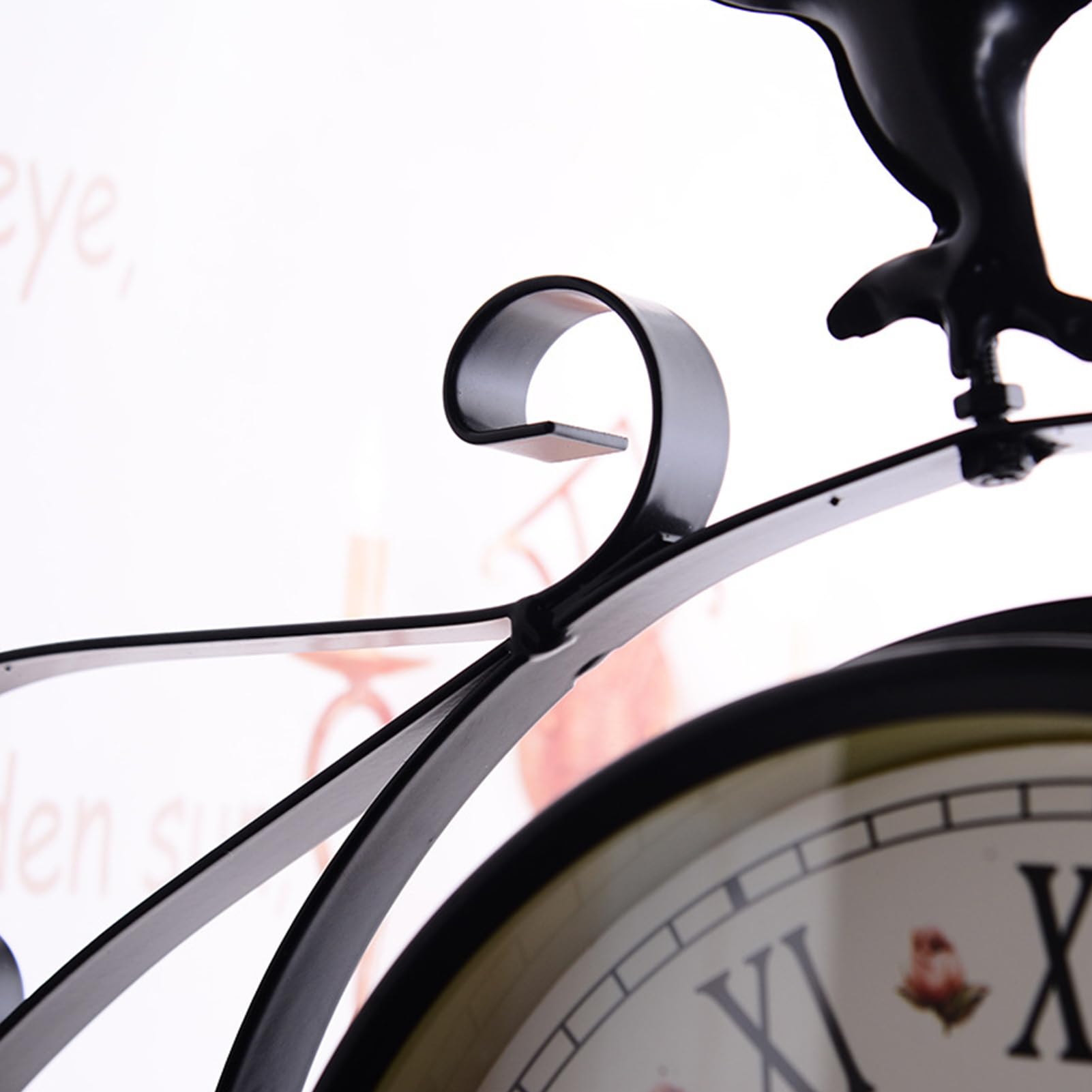 Syfunlv Bahnhofsuhr,Doppelseitige Retro-Uhr, Runde Antike Wanduhr, Nostalgie wasserdichte Wanduhr, Bahnhofsuhr im Eisendesign mit arabischen Ziffern,für Bahnhof Korridoren Gärten Wohnzimmer (Style 4)