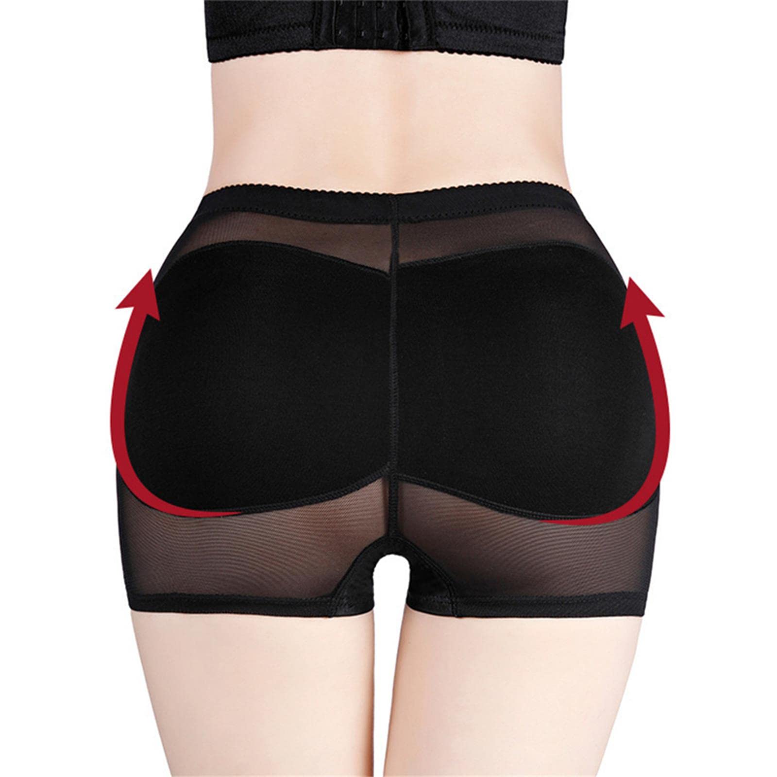 Faja Moldeadora para Mujer, Braguita Acolchada con realce de glúteos, Transpirable, con realce de Cadera, Tallas Grandes S-3XL