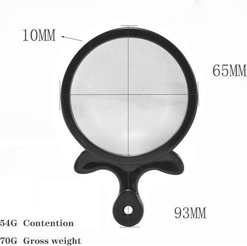 Miniatura 7 de Lupa de bolsillo 10X con cordón para bolsa de cuero, lupa portátil de mano para personas con baja visión, lectura y observación de mapas