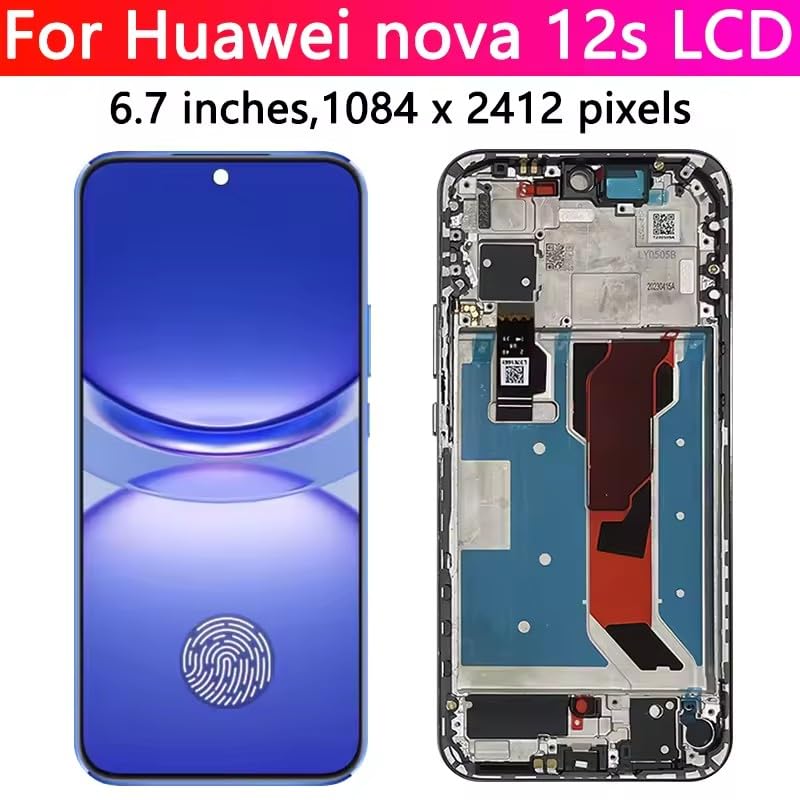 Écran Huawei Nova 12s LCD avec châssis blanc pour rénover votre mobile - 2