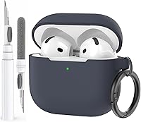 Vista 38 de AhaStyle Funda Protectora de Silicona Mejorada [LED Frontal Visible] Compatible con Apple AirPods 2 y 1 (Negro)