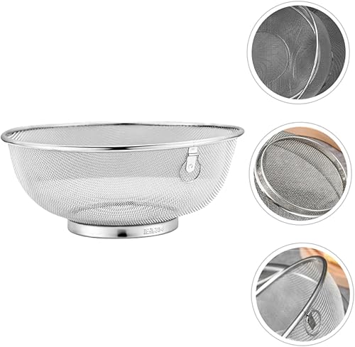 Miniatura 9 de Colador de arroz Colador Colador de Metal Filtro de malla fina de acero inoxidable Filtro 7.9 in de diámetro