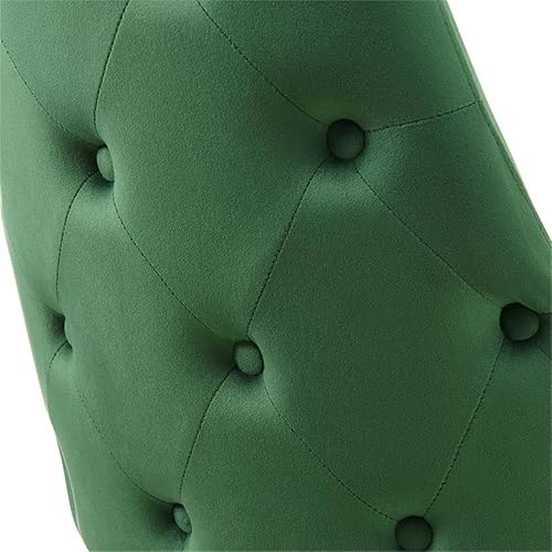 Miniatura 6 de Modway Adorn - Silla auxiliar de comedor de terciopelo copetudo, color esmeralda