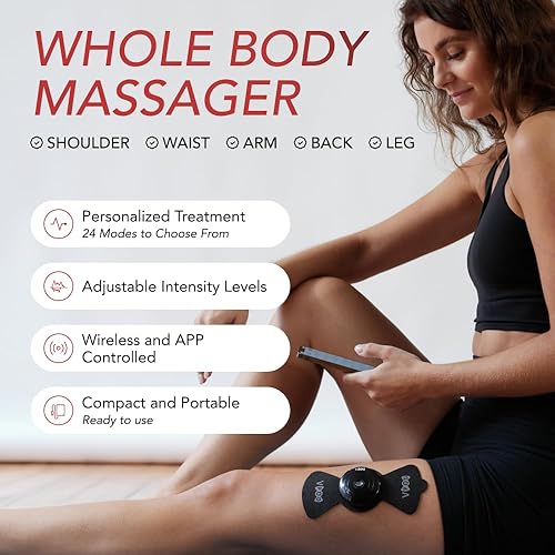 Miniatura 4 de VPOD - Unidad inalámbrica TENS - Estimulador muscular EMS para terapia de alivio del dolor con 24 modos - Máquina de estimulación eléctrica TENS