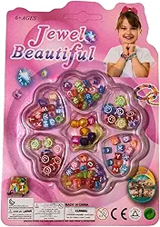 Kit para Fazer Pulseiras com Miçangas Coloridas – Brinquedo Criativo e Educativo, Artesanato Infantil e Presente Divertido