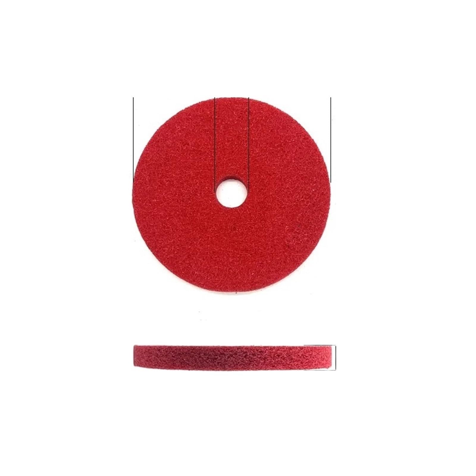 Disco di Lucidatura in Cotone 1pc Ruota di Lucidatura in Fibra Nylon Feltro Lana Panno Cotone Non Tessuto Mola Ceramica for Metallo 75 * 10mm 4 "Pollici