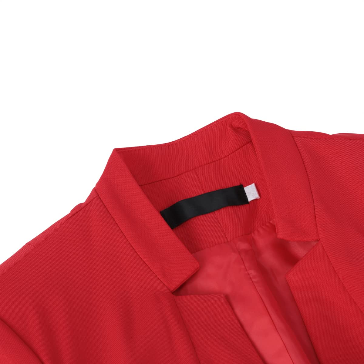 YYNUDA Damen Anzug 2-teilig Stehkragen EIN Knopf Hosenanzug solide Farbe Business Blazer + Hose