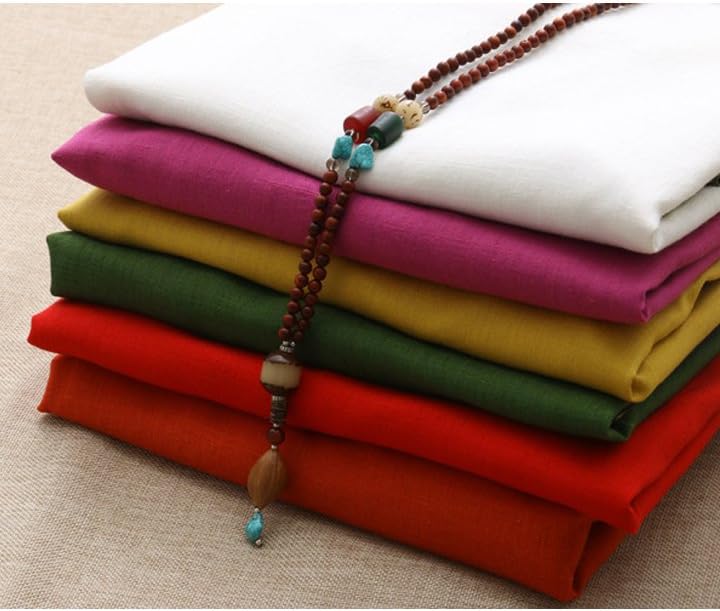 Minibee Women's Ethnic Cotton Linen Short/Long Sleeves Irregular Dress - Image 7