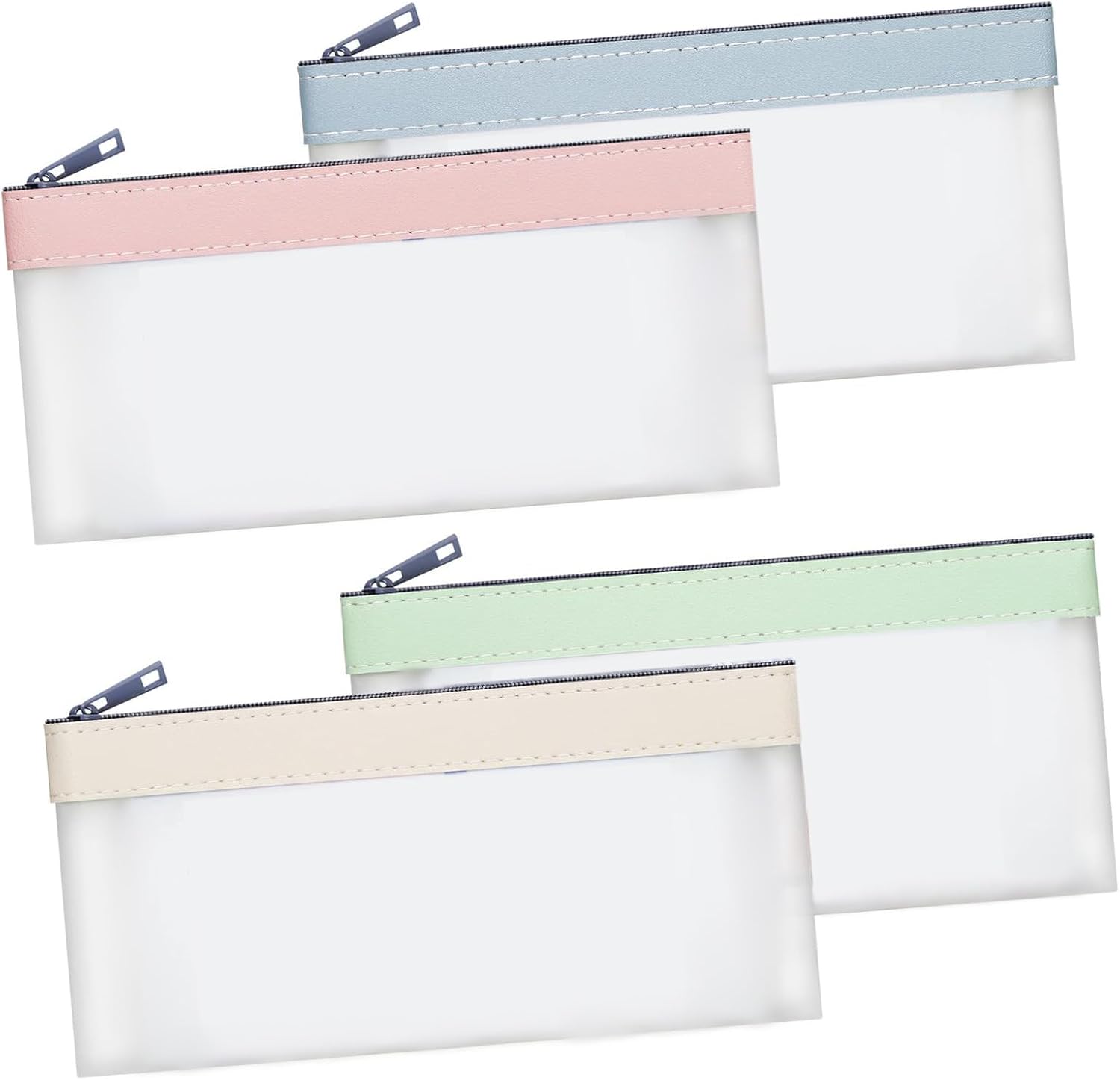 Multipurpose Money Bags with Zippers for Cash, Clear Banks Deposit Bags, Money Pouches with Zippers, Banks Bag, Cash Bag, Gifts Clear Envelopes