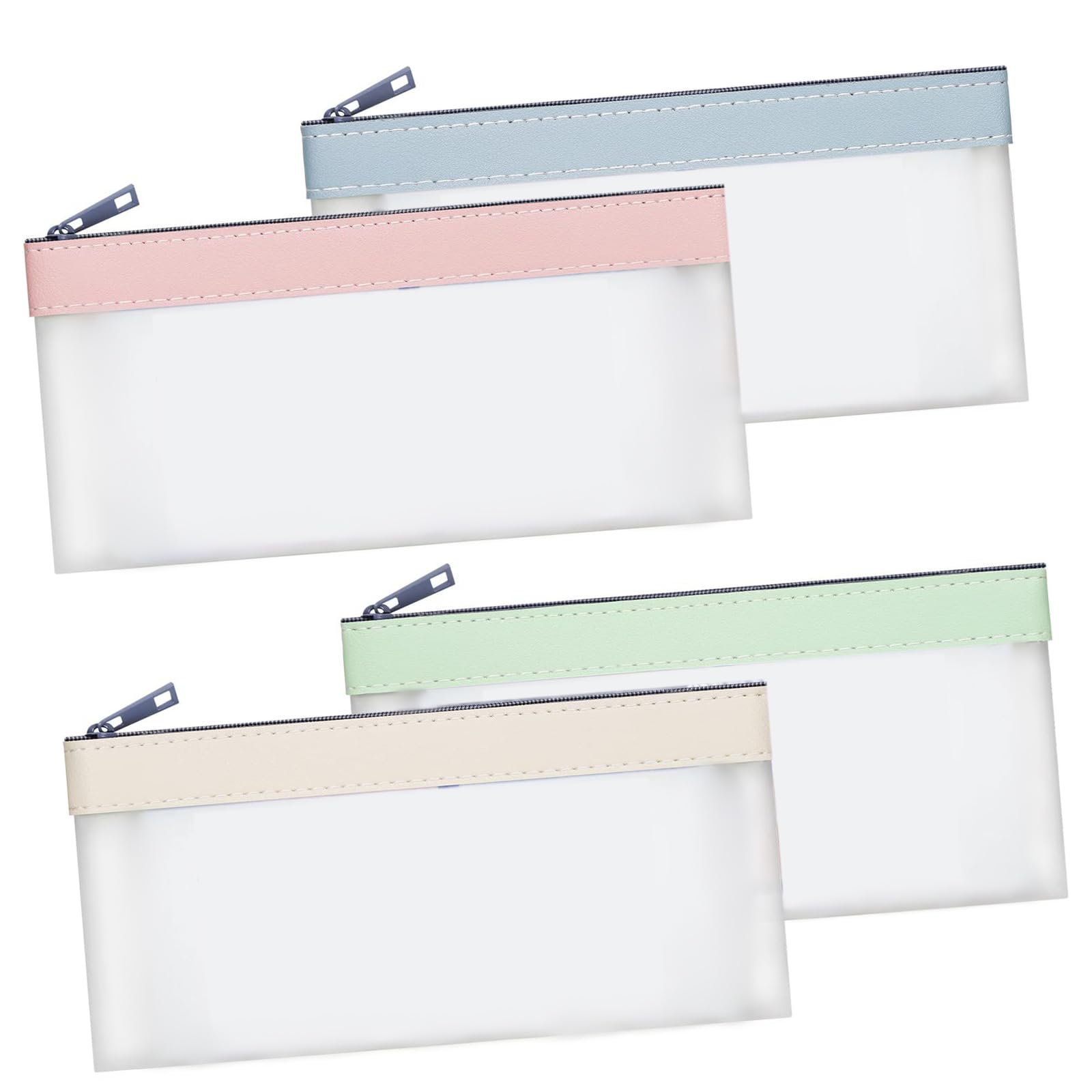 Multipurpose Money Bags with Zippers for Cash, Clear Banks Deposit, Money Pouches with, Bag, Cash Bag, Gifts Deposit with