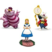 Bullyworld Alice in Wonderland Toy Figures Set with Alice, Cheshire Cat and White Rabbit