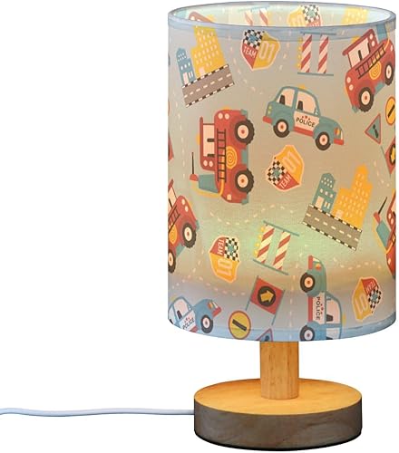 Miniatura 2 de Lámpara de escritorio Dormitorio Lámparas de mesa Luz suave Dibujos animados Rescate Camiones Lámpara Azul para Escritorio Mesa de Vidrio Conjunto