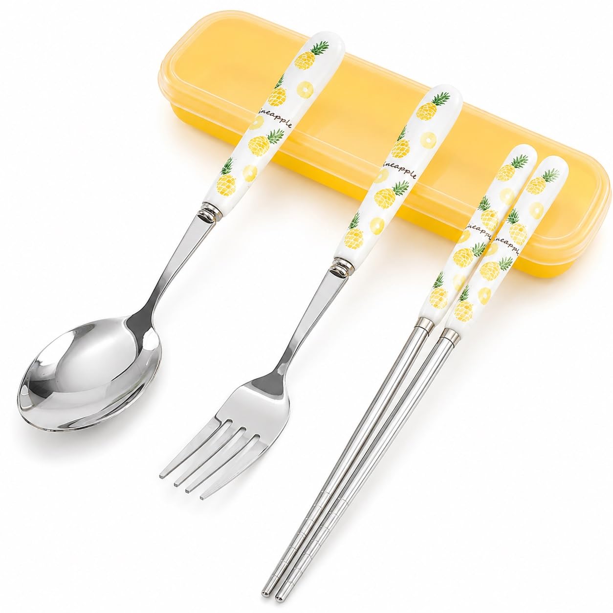 Amazon.com | SENIDIKE Silverware Set, Ceramic Handle Dinnerware