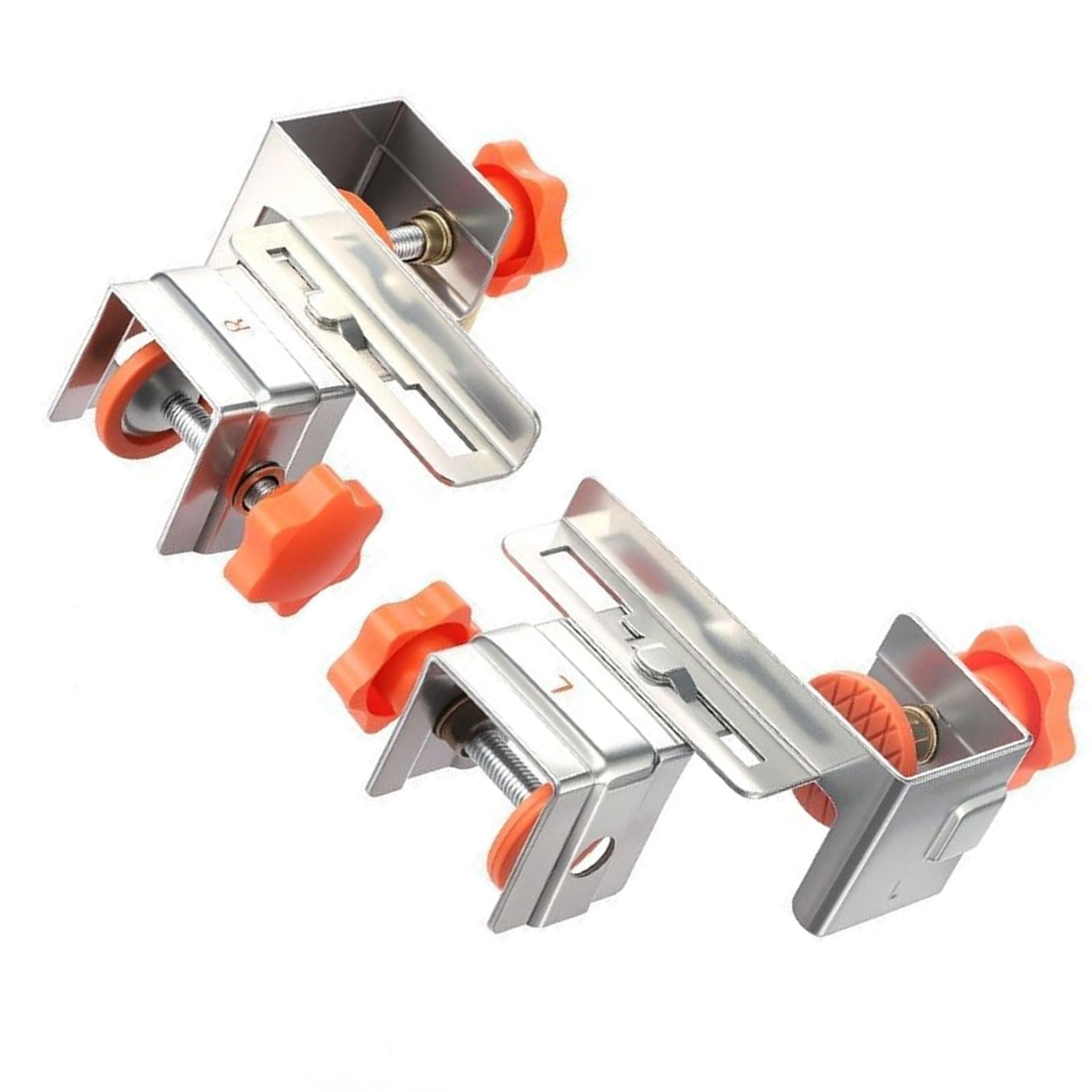 1Pair Drawer Front Panel Installation Clamp Woodworking Fixing Clamp Adjustable Tool for Cabinet Face Frame Alignment Drawer Front Panel Installation