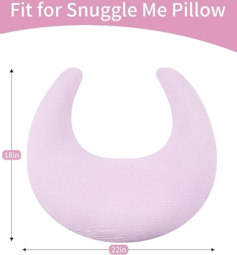 Miniatura 3 de SWESEN Funda de almohada de lactancia, funda extraíble suave para almohadas de lactancia, funda de almohada para bebés niños y niñas, cómoda y