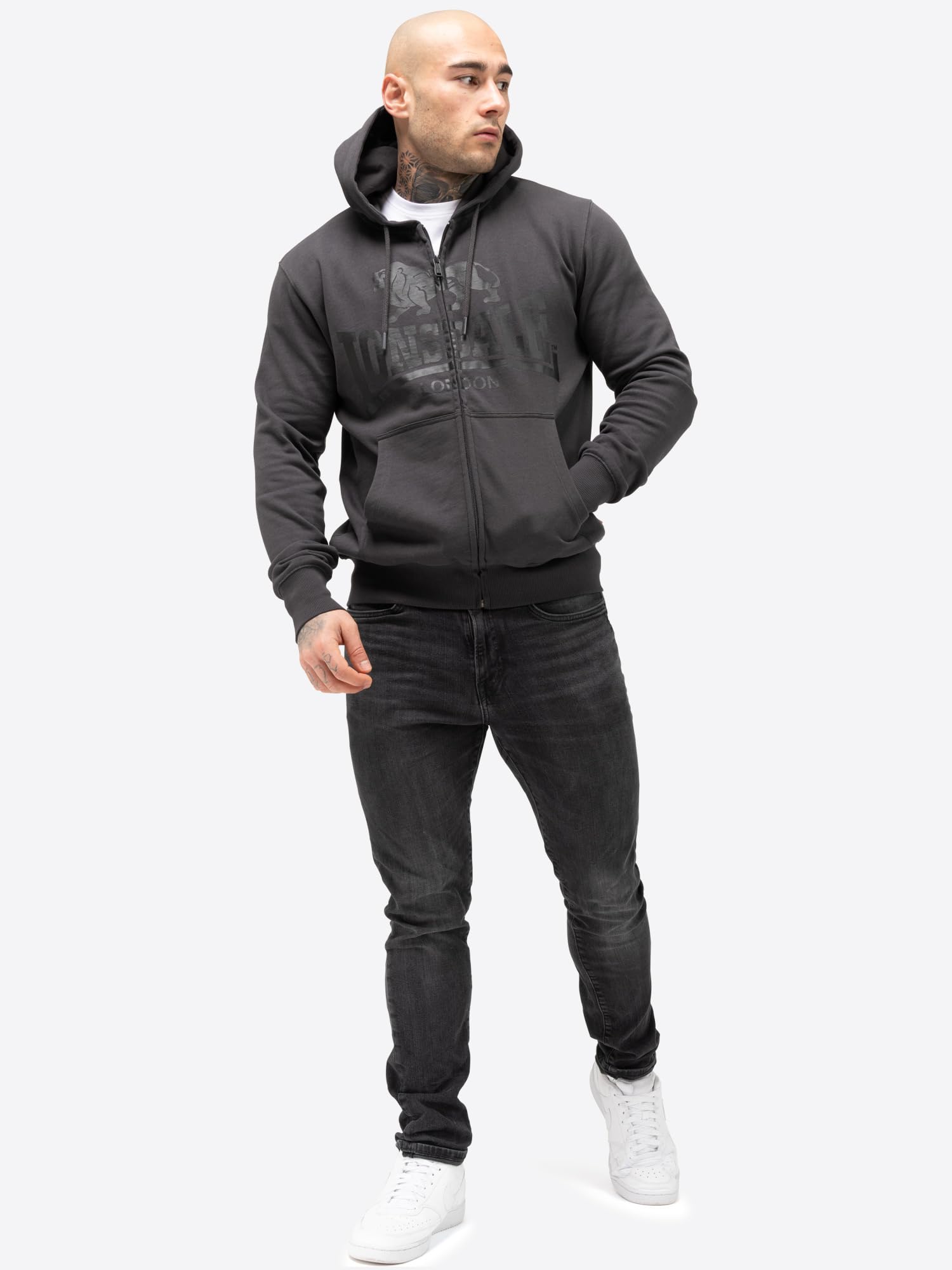 Lonsdale Sudadera con capucha Krafty para hombre