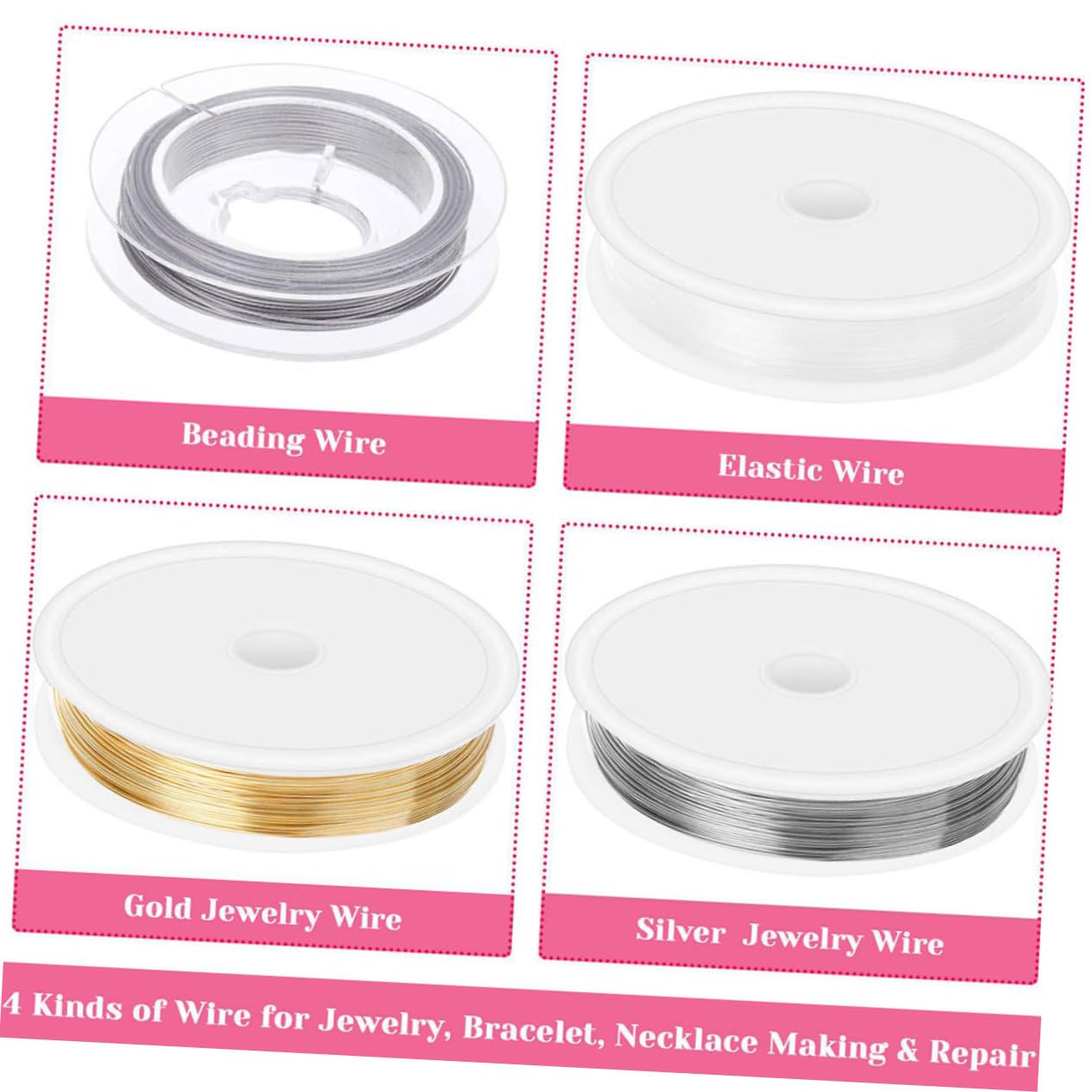 Hohopeti Kit de Fabrication de Bijoux DIY 1186 Pièces, Trois Couches