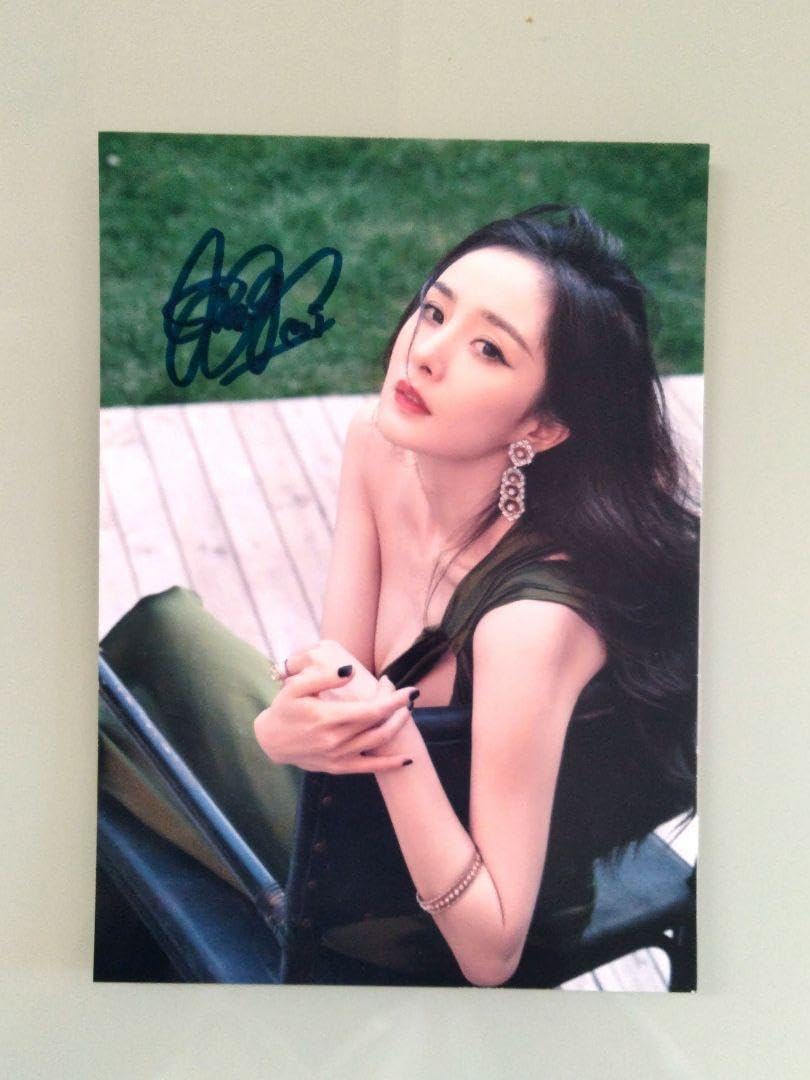 Amazon.co.jp: セール中…ヤン ミー直筆サイン入り2Lサイズ写真…Yang Mi 