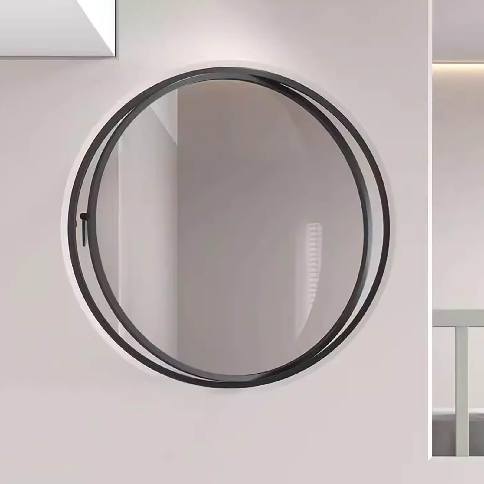 Ventanas Redondas giratorias de Cristal, Ventana Redonda abatible de 40, 50, 60, 70, 80 y 100 cm con Cristal Templado, Ventanas Grandes y pequeñas de Montaje Empotrado para coberti