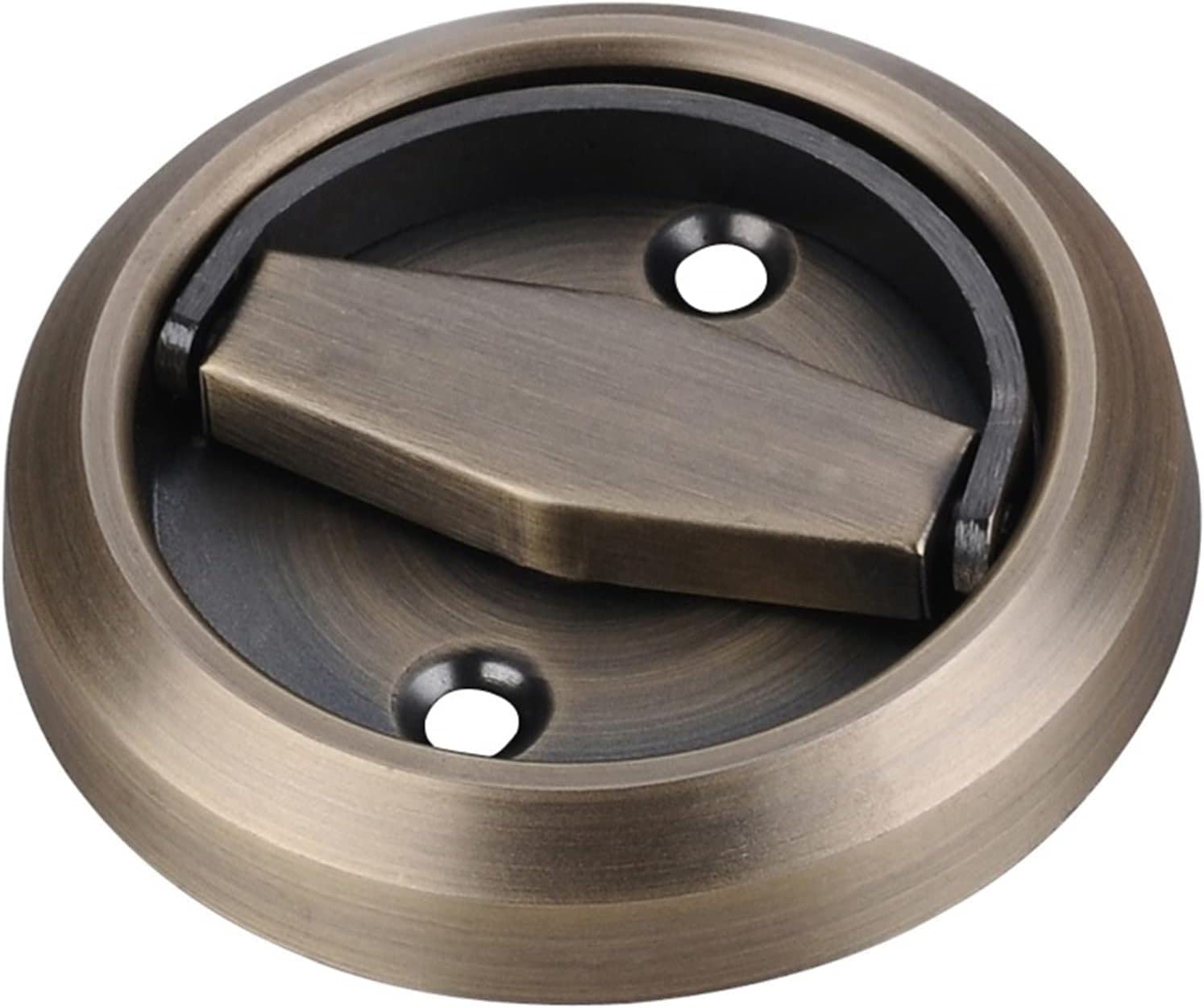 Nvsfzgiyg One Color Door Bedroom Lock Handles Stainless Steel Recessed Invisible Handle Cabinet Pulls Disk Room Round Ring Locks