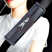 Vista 3 de HUIANTS Funda para cinturón de seguridad Chrysler 300, almohadilla de cuero para cinturón de seguridad, 2 fundas de correa de automóvil, protección