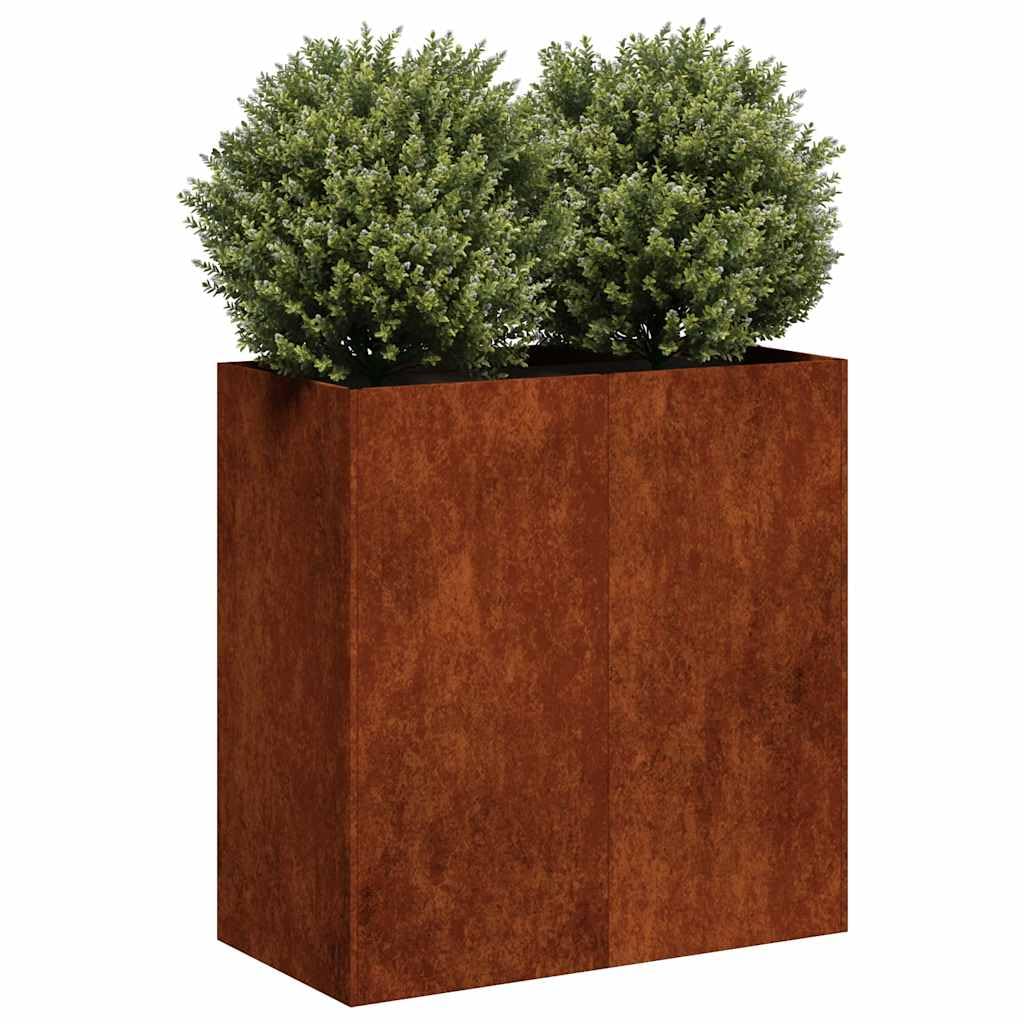 Lit surélevé jardinière de jardin rouillé pour potager de terrasse herbes aromatiques