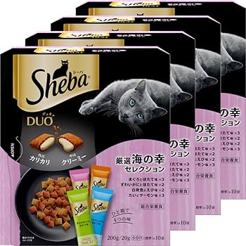 シーバデュオ キャットフード成猫用200g×36箱　贅沢お魚味グルメセレクション Amazon.co.jp: シーバ デュオ キャットフード 贅沢お魚味グルメ
