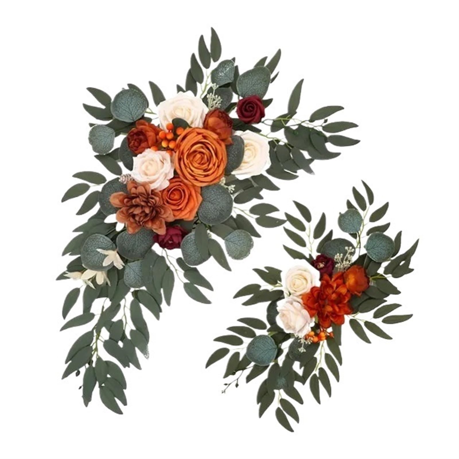 Zymjzbetic Artificial Wedding Arch Flowers Kit Artificial Arch Flower Simulation Flowers Hanging Wedding Decoration Sign Welcome