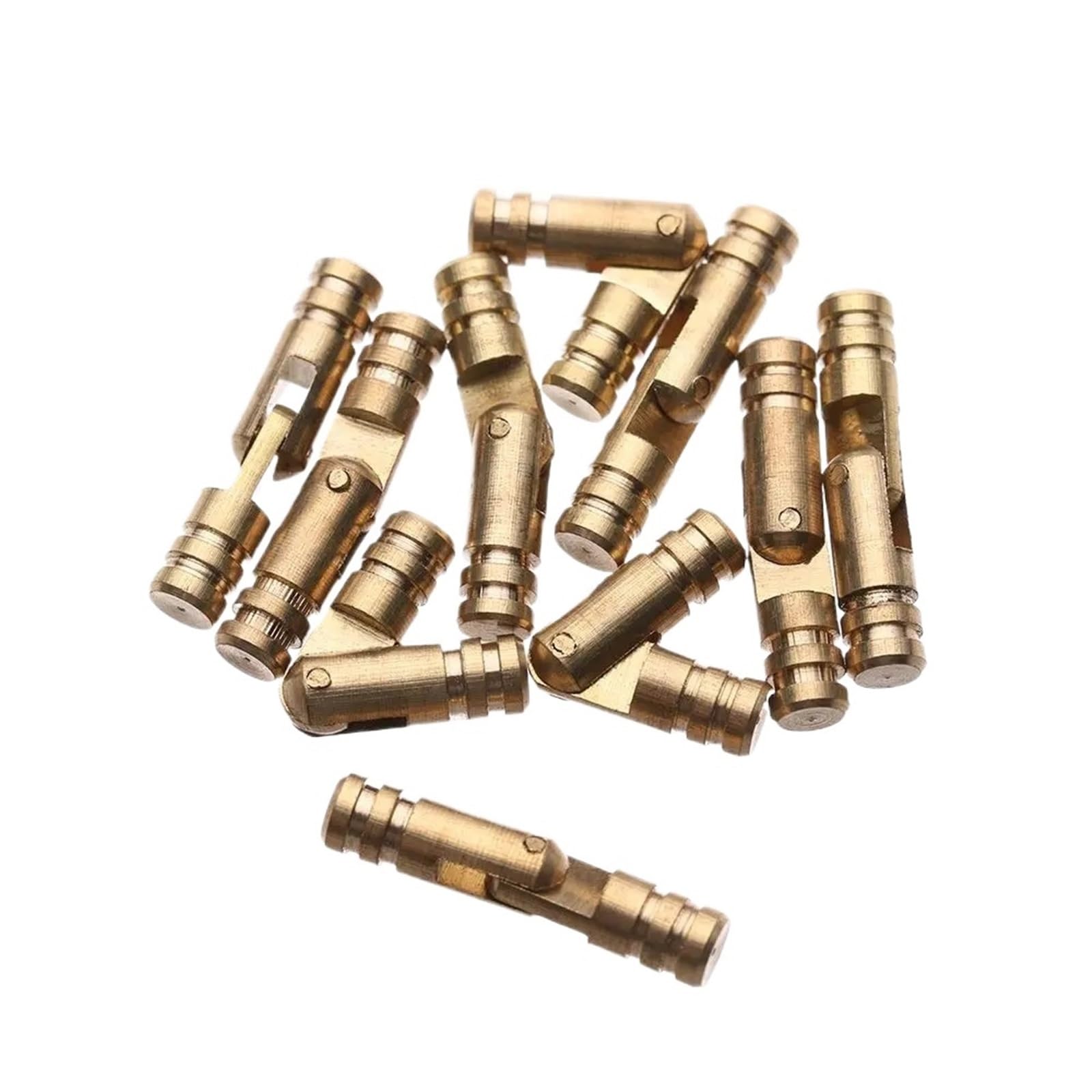 Luysgbxr One Color Barrel Hinges 30Pcs Barrel Hinges Cylindrical Hidden Jewelry Box Connector Concealed Invisible Brass Door For Furniture Hardware(4Mmx20mm)