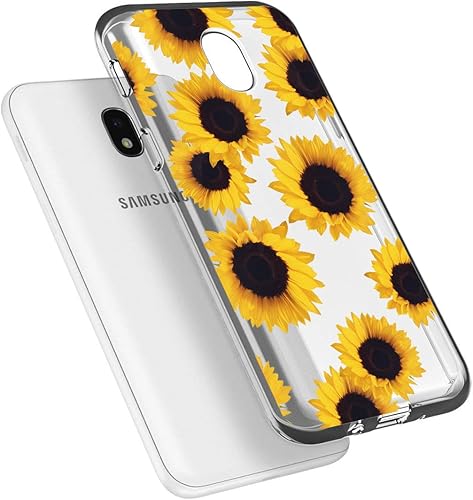 Miniatura 3 de Sidande - Funda para Galaxy J3, Galaxy J3 Star, Galaxy J3 Orbit, Galaxy J3 Achieve, funda Sidande a prueba de golpes, transparente, suave, flexible,