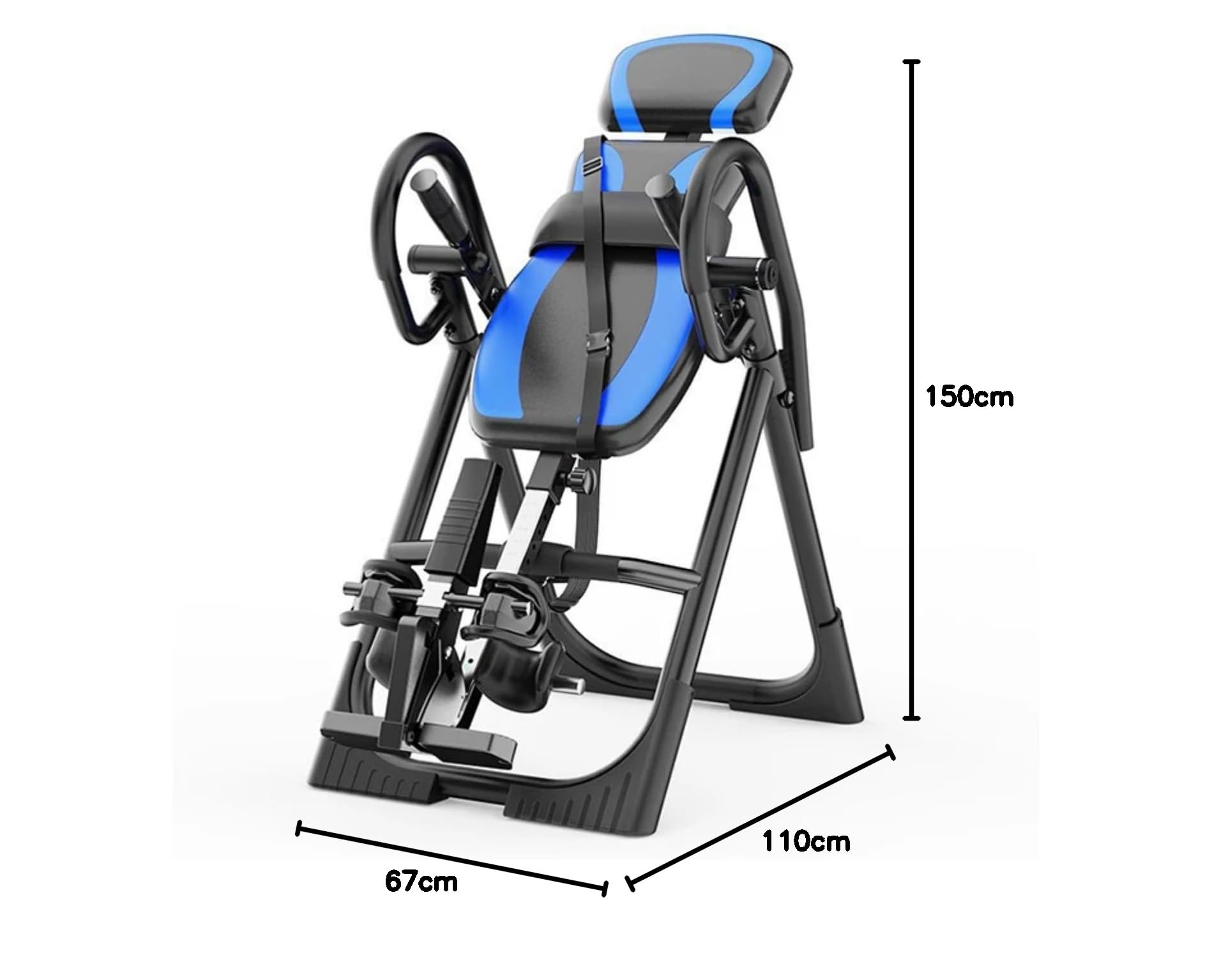 FFitness Panca a Inversione Gravity Professionale con Poggiatesta Macchina di Inversione Robusta 4 Angoli Inversione Totale