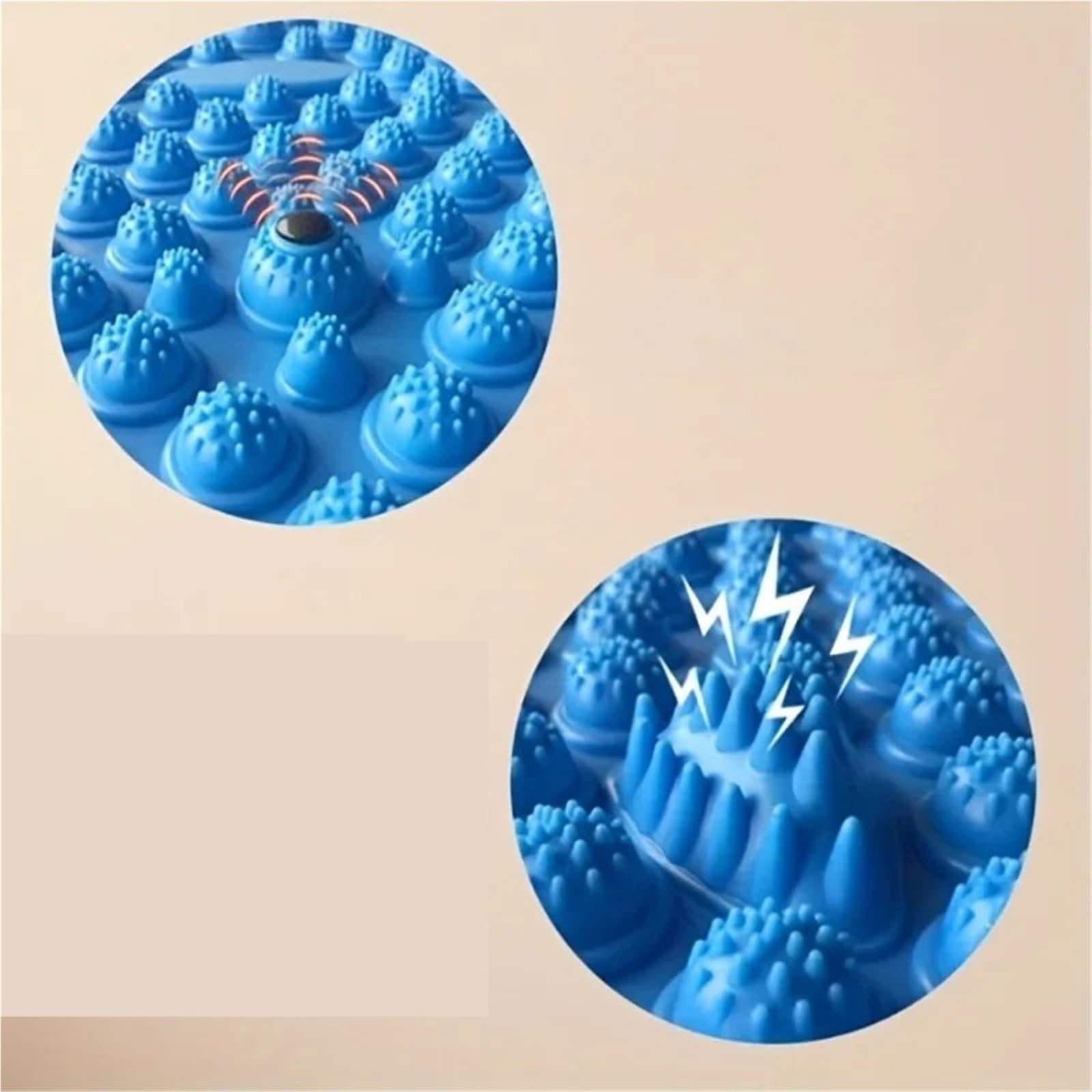 Tappetino Agopressione Tappetino for massaggio ai piedi in silicone antiscivolo con design a punto di pressione che supporta il rilassamento