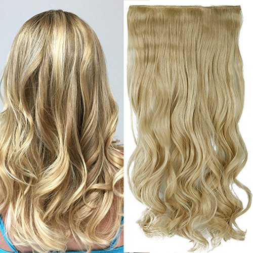 SEGO Extension Clip Capelli Ricci Biondi Fascia Unica 60cm Hair