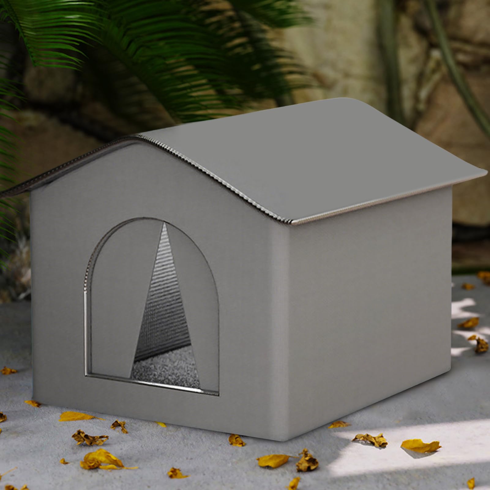 Winter-Katzenhaus Für Draußen - Isolierte Katzenunterkunft 40x33x33 Cm