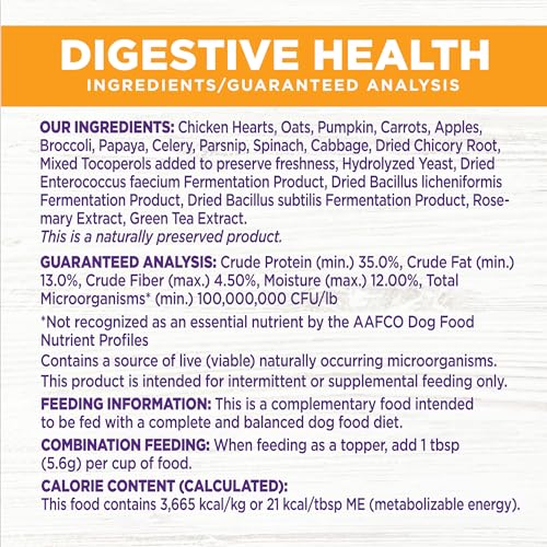 Image of Wellness Bowl Boosters, Dog Food Topper for Small, Medium, & Large Breeds, Grain Free, Natural, Freeze Dried, Digestive Health Chicken, 4 Ounce Bag (Pack of 2)
