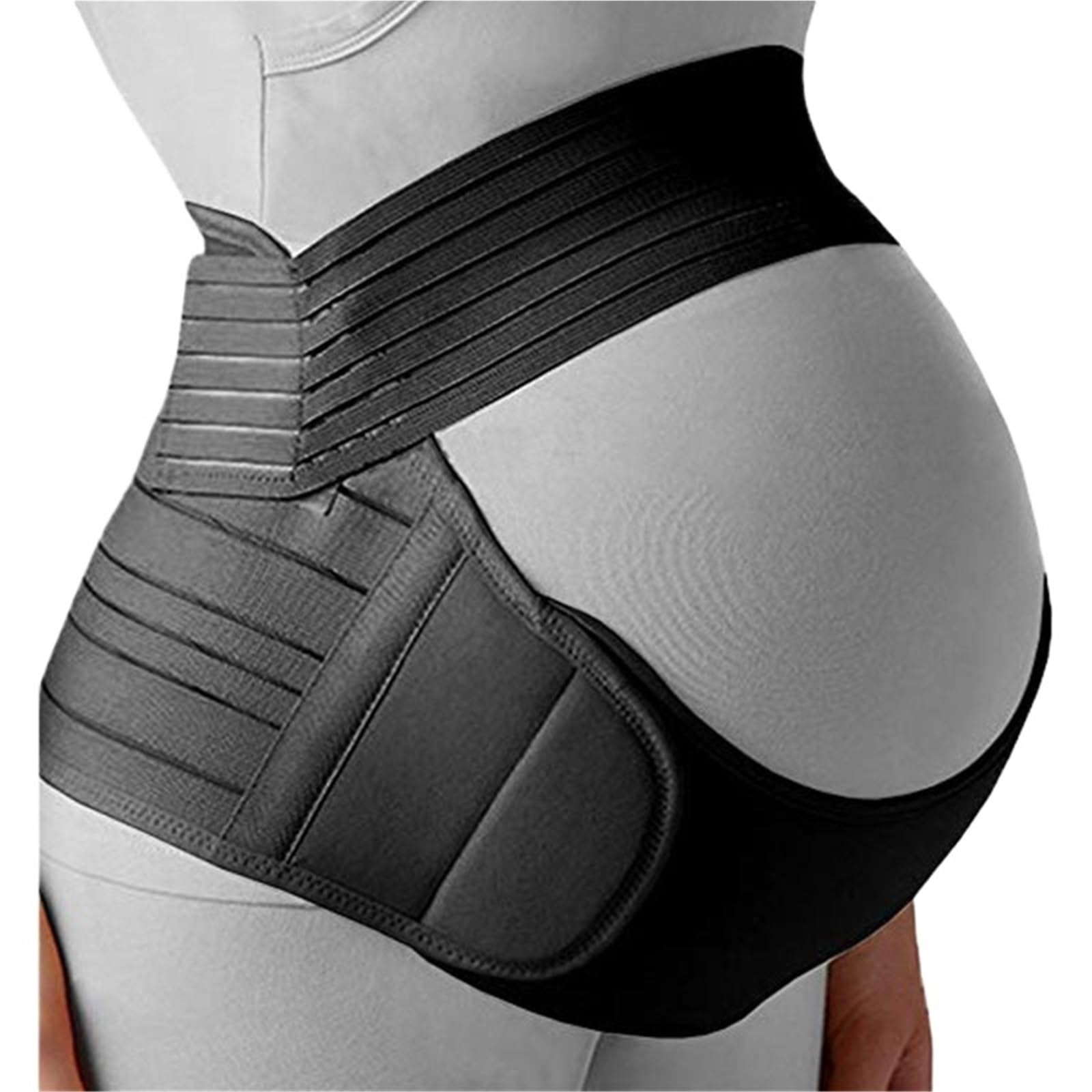 Pancera Gravidanza Supporto for la vita della cintura addominale premaman | Addome, fascia for la pancia, protezione for la schiena, vestiti premaman in gravidanza(White,L)