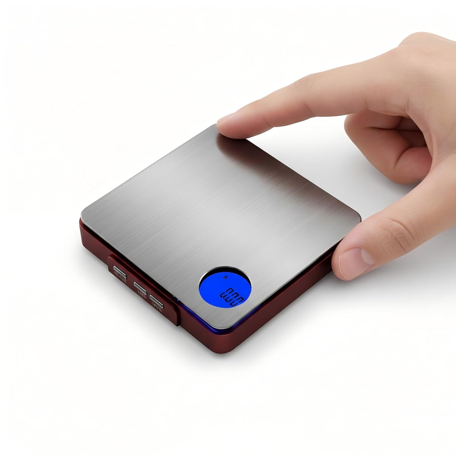Professional Digital Pocket Scale 500g x 0.01g, Precision Gram Scale for Jewelry, Gold, Coins & Gems, Compact Mini Scale for Micro-Ingredients, Herbs, Coffee, 180s Auto-Off, Steel