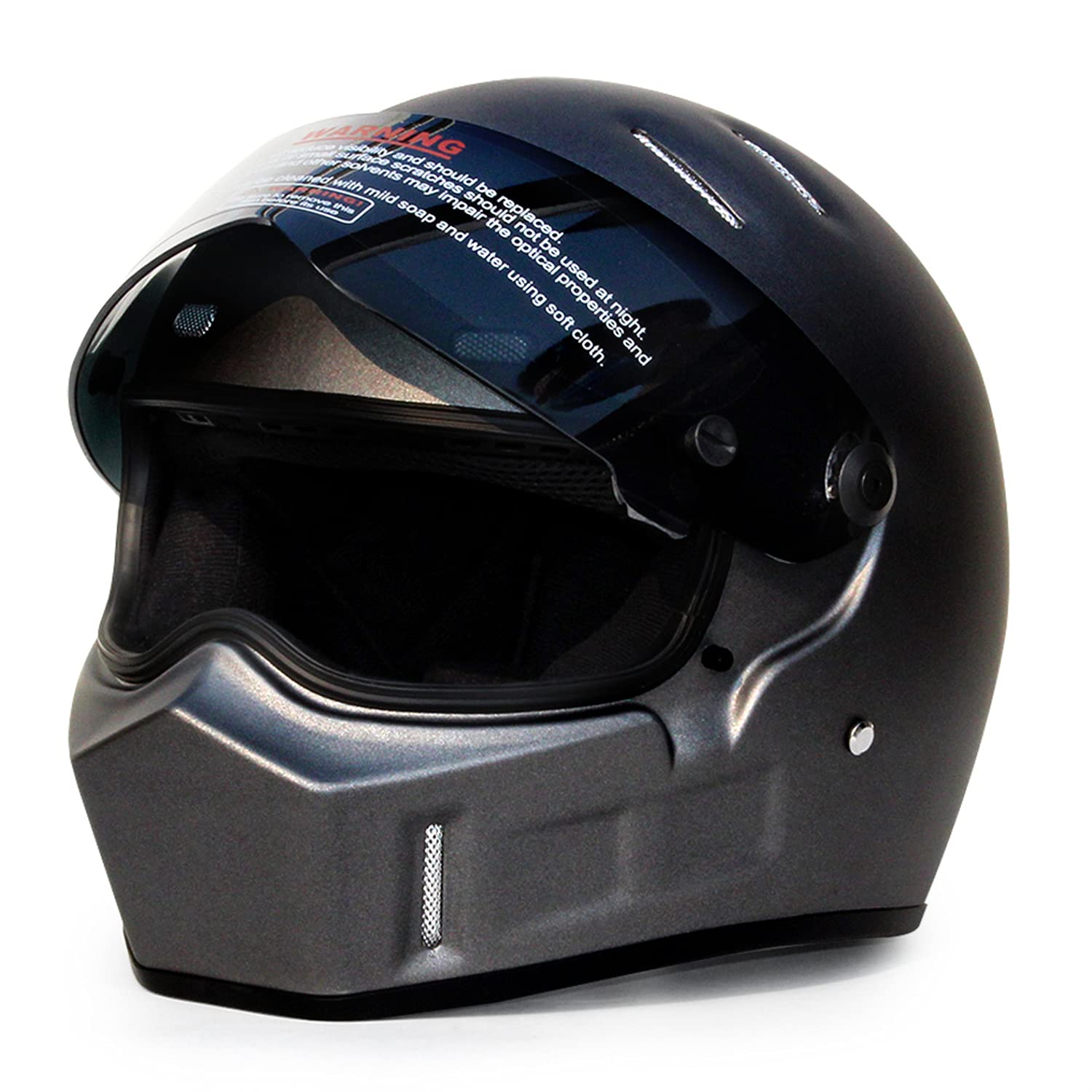 Amazon.co.jp: CRG ATV-1 マットシルバーグレー ヘルメット オートバイ