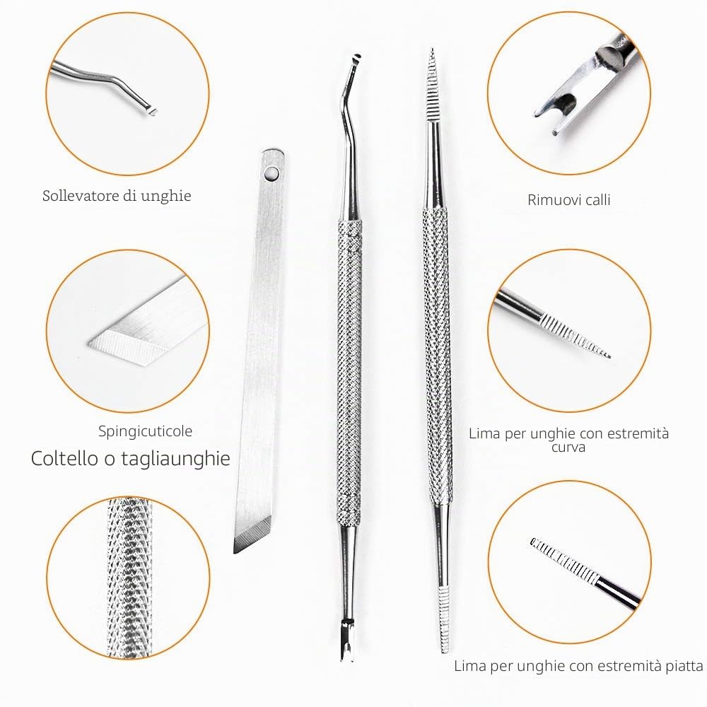 Unghie Incarnite Piedi, Strumenti per pedicure, Strumenti per Unghie incarnite Kit, Nail Lifter e Lima per Unghie Kit di coltelli per pedicure professionale per la cura delle unghie …