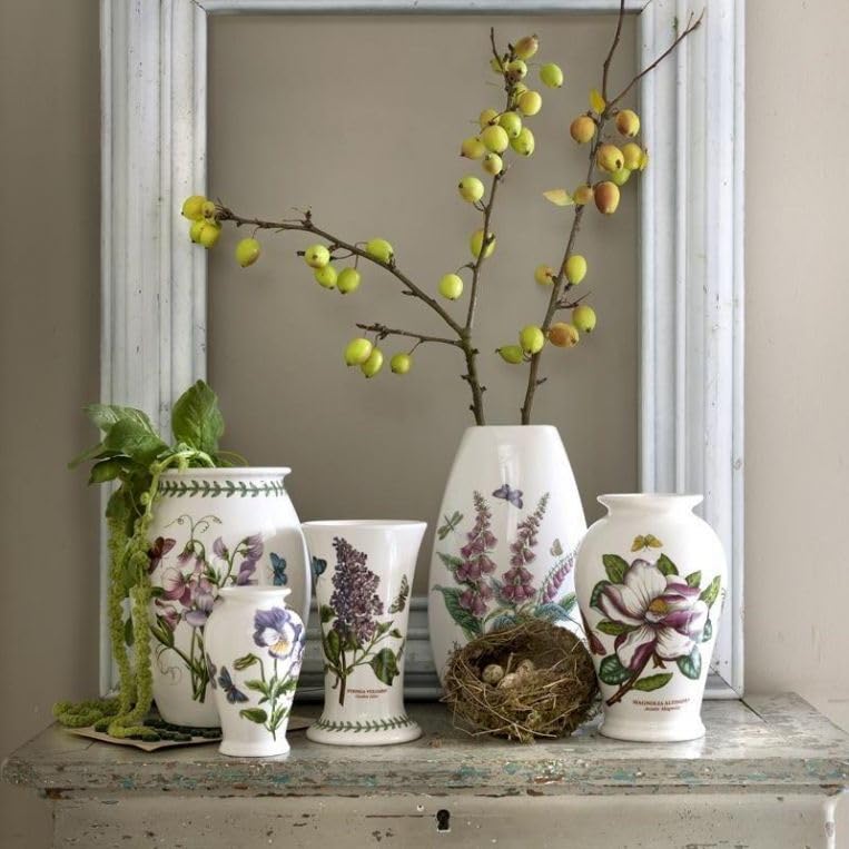 希少　英国ポートメリオン　ボタニックガーデン　花瓶　3個セット　インテリア　置物 Amazon.com: Portmeirion Botanic Garden Vases, Mini, Set of 3