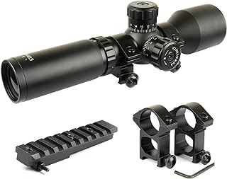 3-9x42 Long Eye Relief Scope w/Ring & M44 M91 30 Scout Mount for Mosin Nagant Black - TACFUN