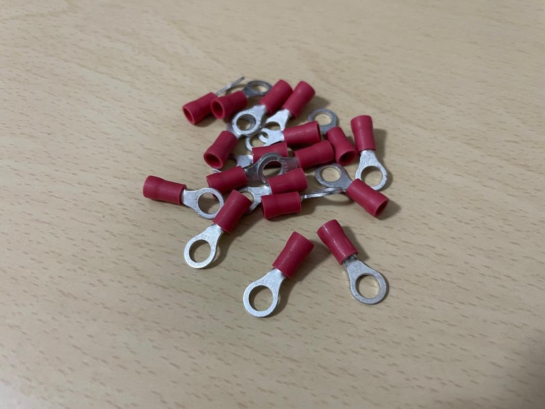 【ハル】JSTA セミオーダー品 Amazon.co.jp: 圧着端子（丸型） FV1.25-5 100個【ビニル絶縁付